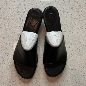 Born ONO Black Slip On Sandals
